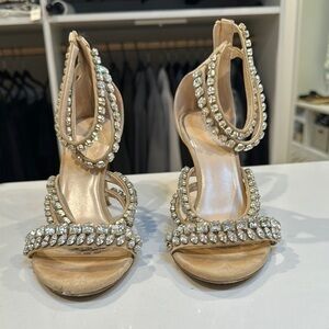 Elegant Rhinestone Embellished Heels